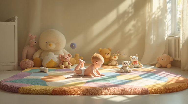 Niemowlę podnosi pupę leżąc na brzuchu – przyczyny i etapy rozwoju